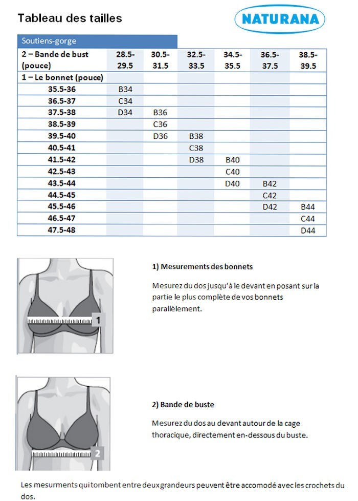 taille soutien gorge 38