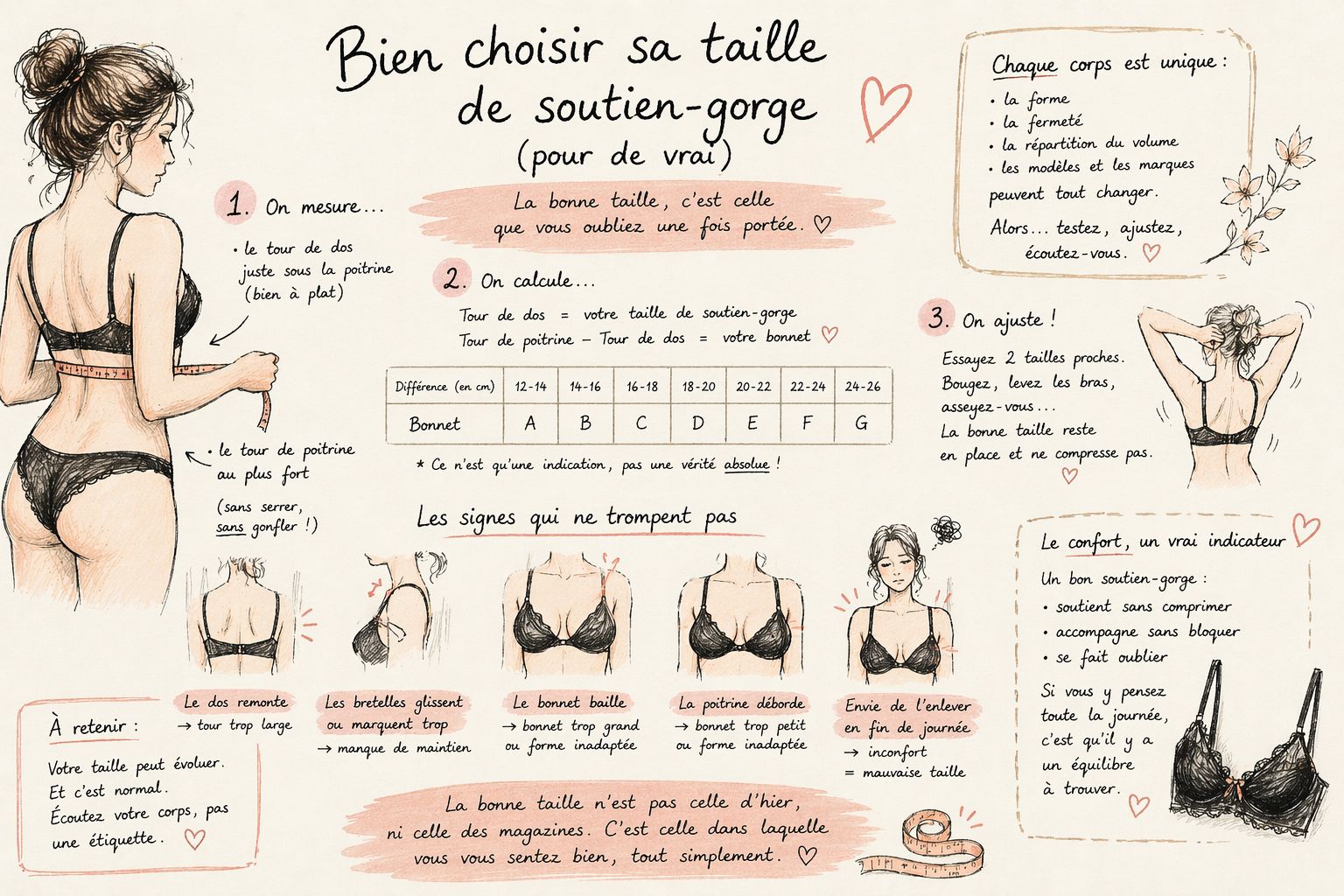 taille de brassière